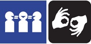 Auslan and interpreter icons